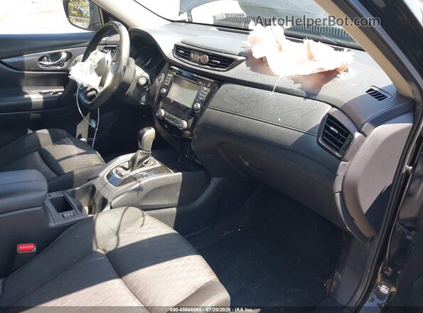 KNMAT2MV9HP512064 2017 NISSAN ROGUE Black Widok wnętrza z przodu