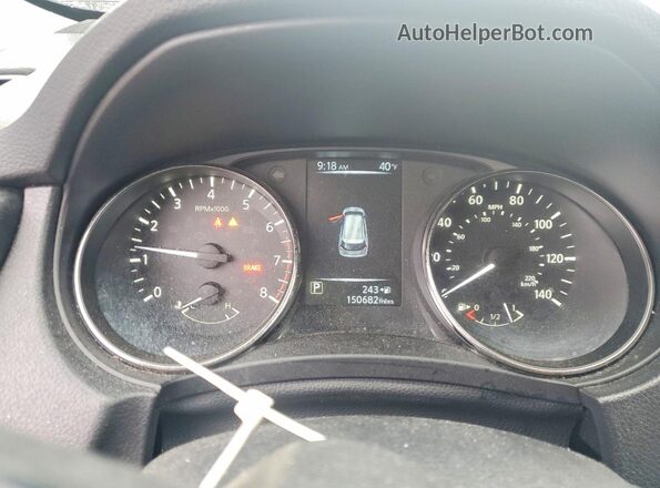 KNMAT2MV9HP512825 2017 NISSAN ROGUE Gray Instrument cluster view
