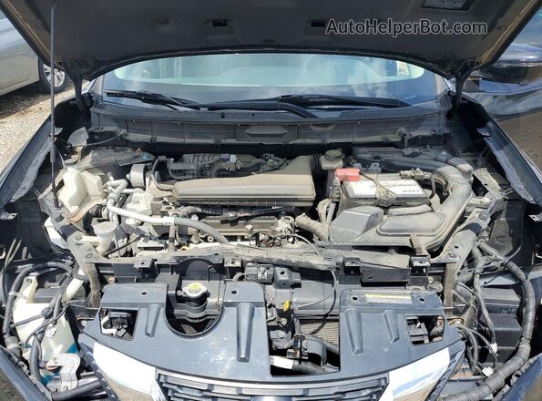 KNMAT2MV9JP502608 2018 NISSAN ROGUE Black ძრავის განყოფილების ხედი