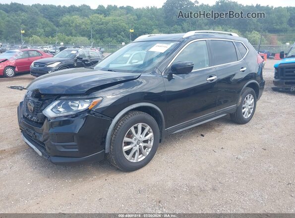 KNMAT2MV9JP559875 2018 NISSAN ROGUE Black წინა მარცხენა ხედი სამი მეოთხედიდან