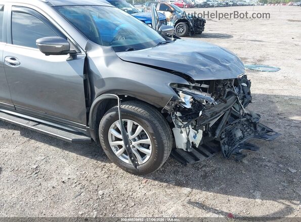 KNMAT2MV9JP591922 2018 NISSAN ROGUE Gray Դիմացի տեսք