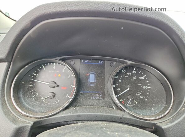 KNMAT2MV9KP548361 2019 NISSAN ROGUE Silver Вид щитка приладів