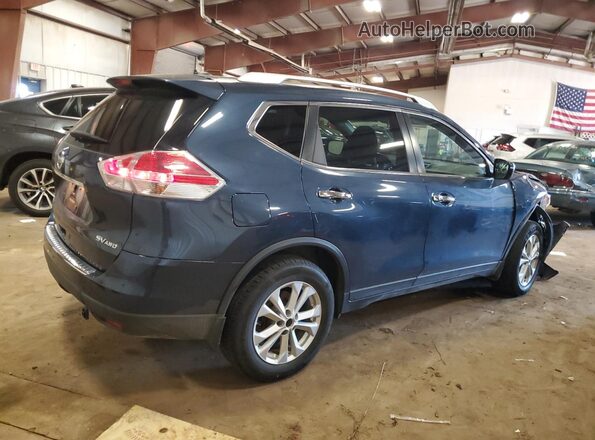 KNMAT2MVXGP614682 2016 NISSAN ROGUE Blue უკანა მარჯვენა