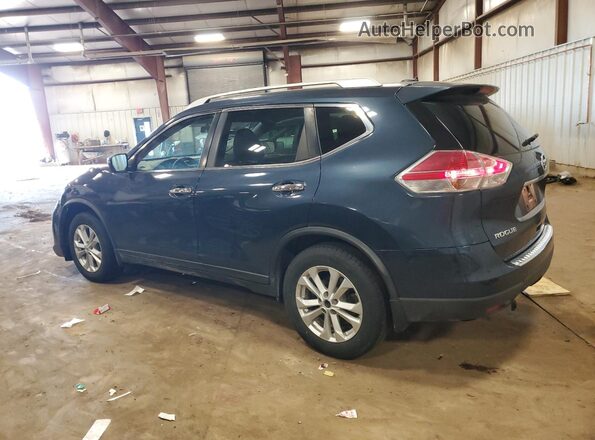 KNMAT2MVXGP614682 2016 NISSAN ROGUE Blue უკანა მარცხენა