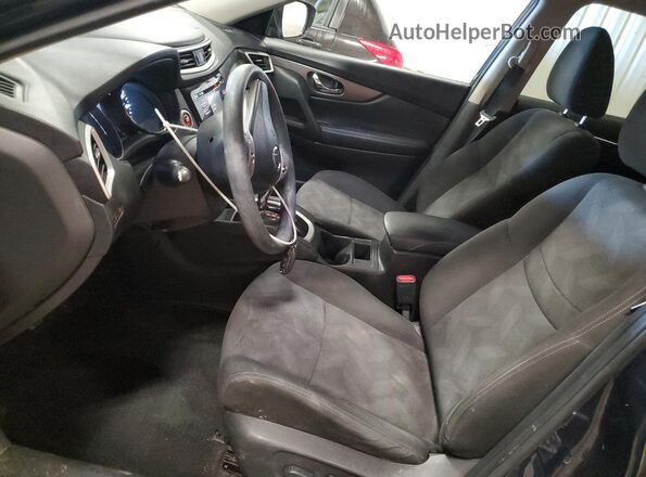 KNMAT2MVXGP614682 2016 NISSAN ROGUE Blue წინა სალონის ხედი