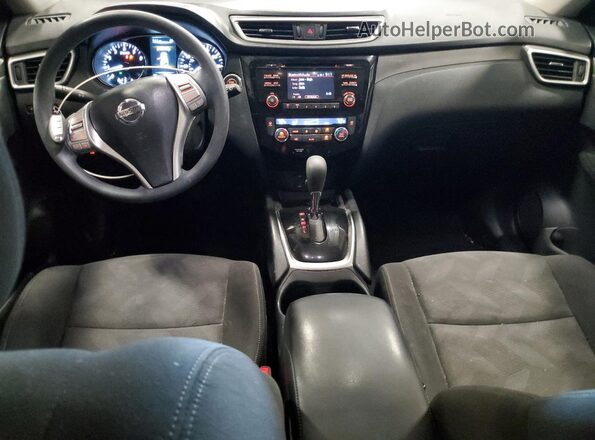 KNMAT2MVXGP614682 2016 NISSAN ROGUE Blue წინა პანელის ხედი