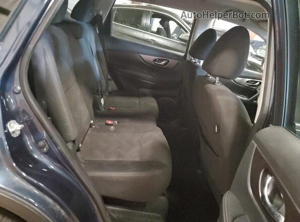 KNMAT2MVXGP614682 2016 NISSAN ROGUE Blue უკანა სალონის ხედი