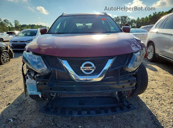 KNMAT2MVXGP621809 2016 NISSAN ROGUE Red Widok z przodu