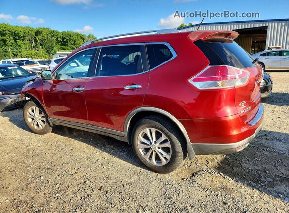 KNMAT2MVXGP621809 2016 NISSAN ROGUE Red Tył lewy