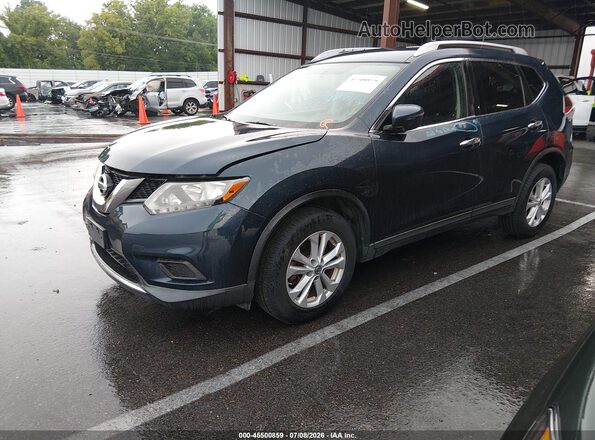KNMAT2MVXGP659265 2016 NISSAN ROGUE Blue Front left