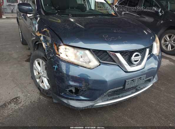 KNMAT2MVXGP659265 2016 NISSAN ROGUE Blue Instrument cluster view