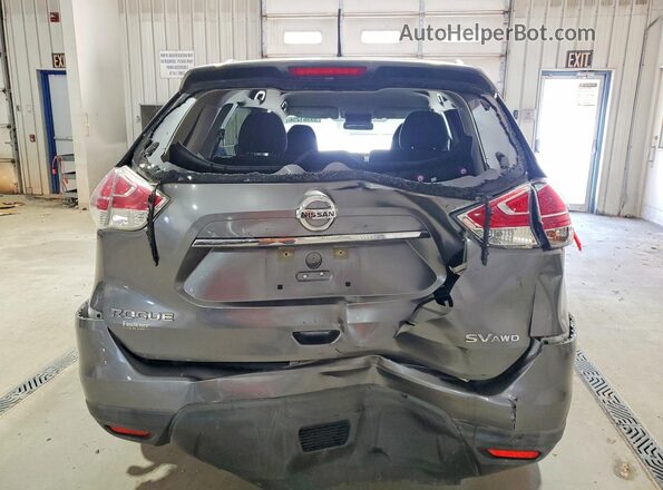 KNMAT2MVXGP689270 2016 NISSAN ROGUE Gray Vista trasera