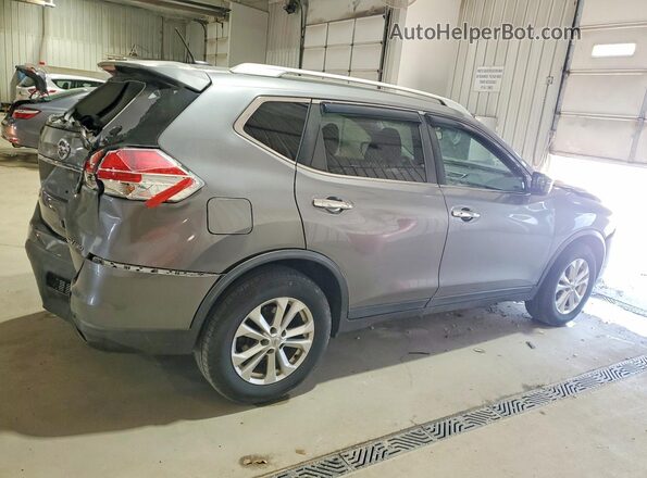 KNMAT2MVXGP689270 2016 NISSAN ROGUE Gray Trasero derecho