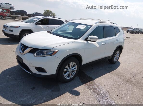 KNMAT2MVXGP690371 2016 NISSAN ROGUE White Vista tres cuartos delantera izquierda