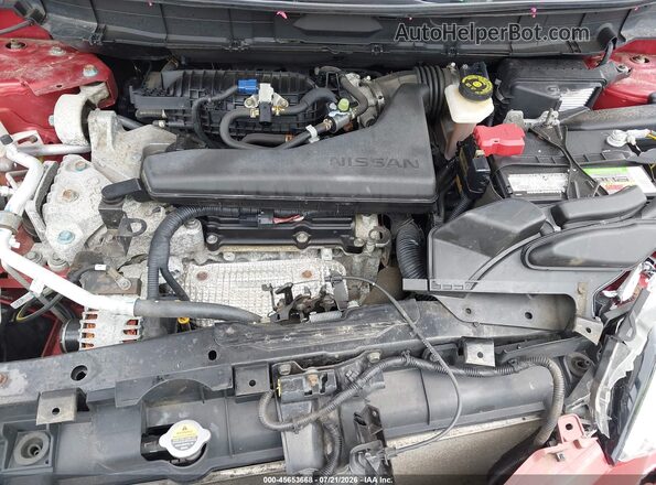 KNMAT2MVXGP692668 2016 NISSAN ROGUE Red უკანა ხედი