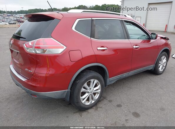 KNMAT2MVXGP692668 2016 NISSAN ROGUE Red უკანა მარჯვენა
