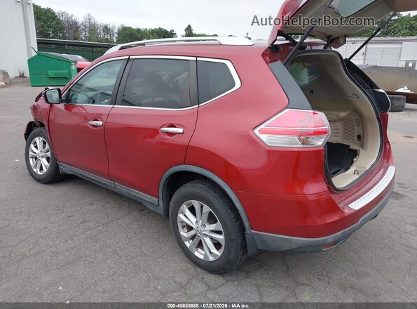 KNMAT2MVXGP692668 2016 NISSAN ROGUE Red უკანა მარცხენა