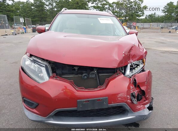 KNMAT2MVXGP692668 2016 NISSAN ROGUE Red ხელსაწყოთა პანელის ხედი