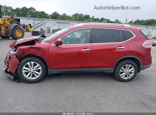 KNMAT2MVXGP692668 2016 NISSAN ROGUE Red სალონის 360-გრადუსიანი ხედი