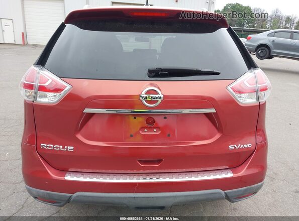 KNMAT2MVXGP692668 2016 NISSAN ROGUE Red 