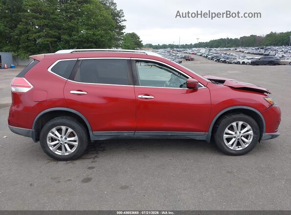 KNMAT2MVXGP692668 2016 NISSAN ROGUE Red უკანა სალონის ხედი