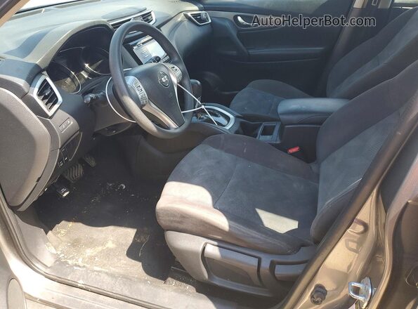 KNMAT2MVXGP696509 2016 NISSAN ROGUE Silver Vista interior delantera