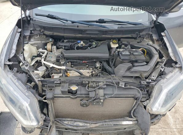 KNMAT2MVXGP696509 2016 NISSAN ROGUE Silver Vista del compartimento del motor