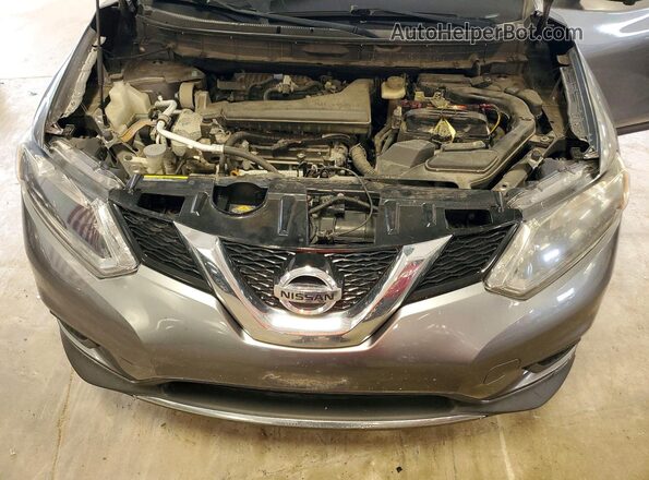 KNMAT2MVXGP700946 2016 NISSAN ROGUE Угольный Вид подкапотного пространства