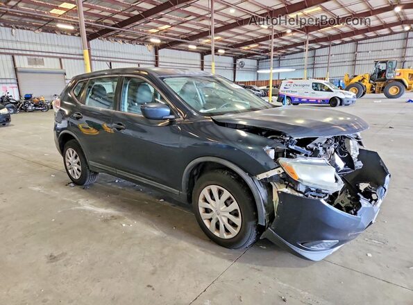 KNMAT2MVXGP701210 2016 NISSAN ROGUE Синий Передняя правая четверть