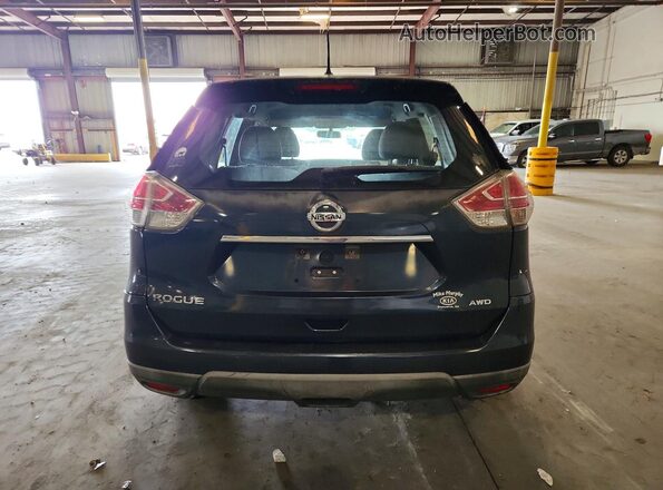 KNMAT2MVXGP701210 2016 NISSAN ROGUE Синий Вид сзади