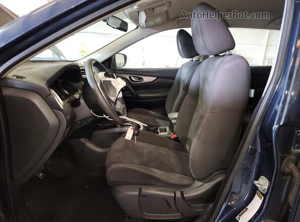 KNMAT2MVXGP701210 2016 NISSAN ROGUE Синий Вид салона спереди