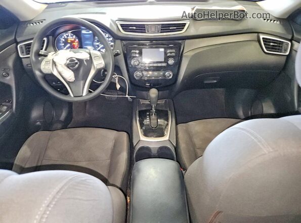 KNMAT2MVXGP701210 2016 NISSAN ROGUE Синий Вид панели приборов