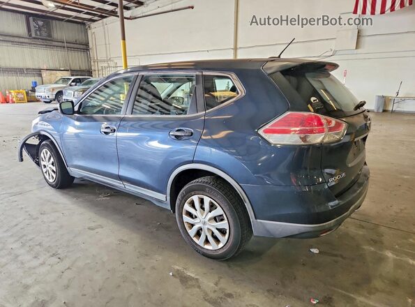 KNMAT2MVXGP701210 2016 NISSAN ROGUE Синий Задняя левая четверть