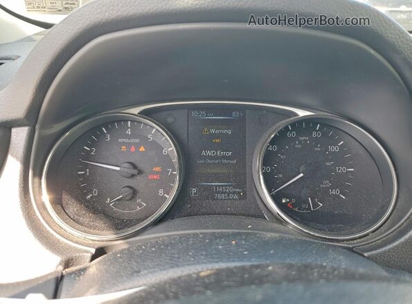 KNMAT2MVXGP712479 2016 NISSAN ROGUE White Սարքավորումների վահանակի տեսք