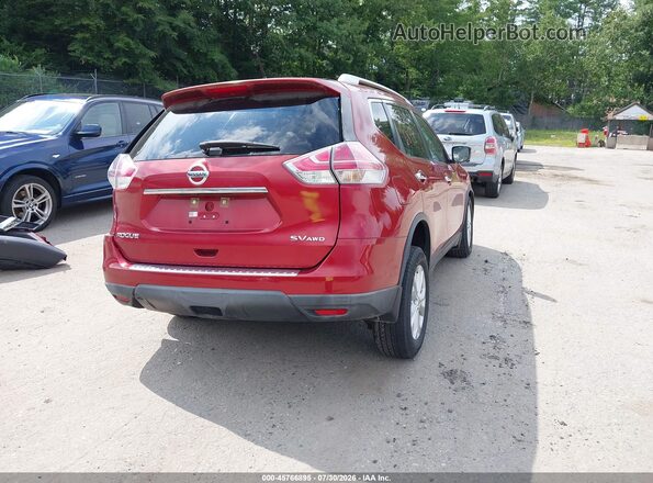 KNMAT2MVXGP723059 2016 NISSAN ROGUE Maroon Tył prawy