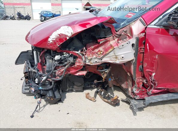 KNMAT2MVXGP723059 2016 NISSAN ROGUE Maroon Widok z przodu