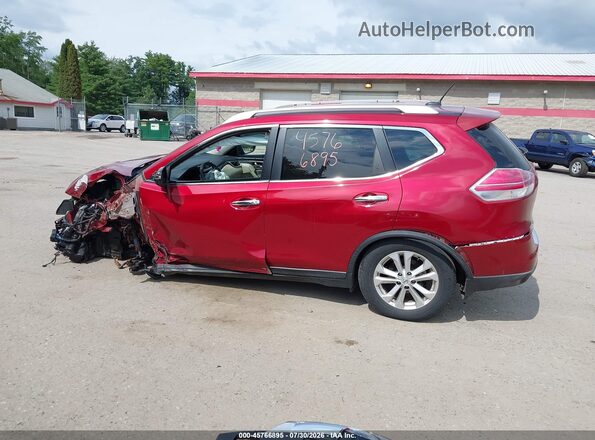 KNMAT2MVXGP723059 2016 NISSAN ROGUE Maroon 