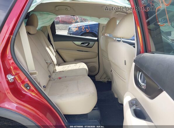 KNMAT2MVXGP723059 2016 NISSAN ROGUE Maroon Widok naklejki z numerem VIN