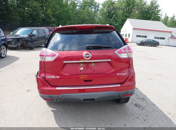 KNMAT2MVXGP723059 2016 NISSAN ROGUE Maroon 