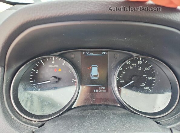 KNMAT2MVXHP509982 2017 NISSAN ROGUE Silver Vista del cuadro de instrumentos