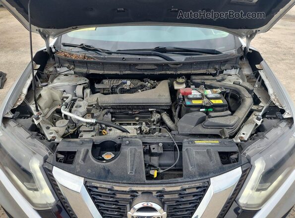 KNMAT2MVXHP509982 2017 NISSAN ROGUE Silver Vista del compartimento del motor