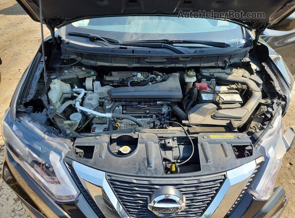 KNMAT2MVXHP522280 2017 NISSAN ROGUE Charcoal ძრავის განყოფილების ხედი