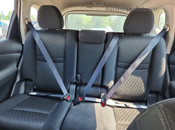 KNMAT2MVXHP522280 2017 NISSAN ROGUE Charcoal უკანა სავარძლების ხედი