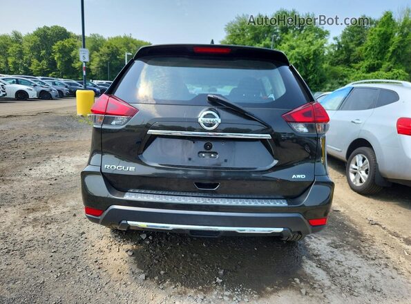 KNMAT2MVXHP522280 2017 NISSAN ROGUE Charcoal უკანა ხედი