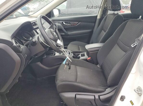 KNMAT2MVXJP602202 2018 NISSAN ROGUE White Widok wnętrza z przodu