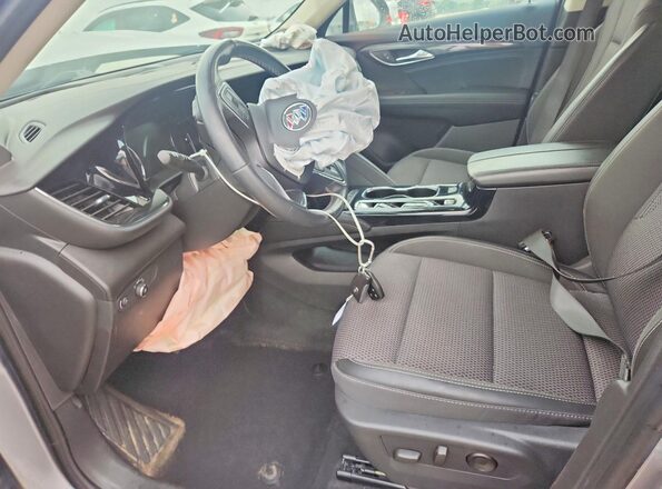 LRBAZLR42ND027622 2022 BUICK ENVISION Gray წინა სალონის ხედი