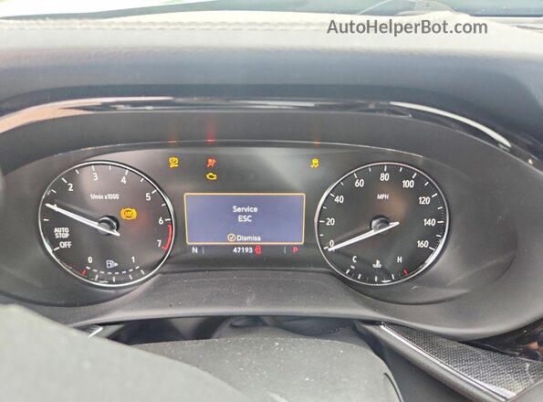 LRBAZLR42ND027622 2022 BUICK ENVISION Gray ხელსაწყოთა პანელის ხედი