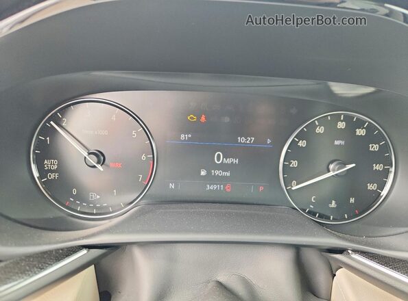 LRBAZLR42ND123928 2022 BUICK ENVISION Gray Սարքավորումների վահանակի տեսք