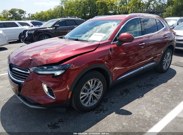 LRBAZLR46ND068738 2022 BUICK ENVISION Red Front left
