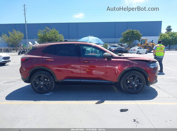 LRBAZLR47PD035931 2023 BUICK ENVISION Red Widok wnętrza z tyłu